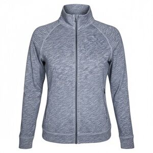 25. Vince Full Zip Jacket Heather Blue 100% Cotton Lined Lightweight Size S